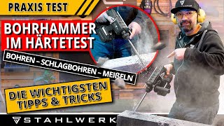 Bohrhammer im Härtetest – Bohren Schlagbohren Meißeln Rüttelmodus – die wichtigsten Tipps & Tricks