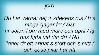 17367 Per Gessle - Nu Lyser Det FrГҐn Hus Och Rum Lyrics