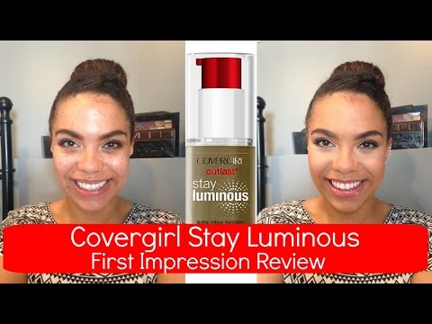 Covergirl Stay Luminous Foundation First Impression Review! | samantha jane Video