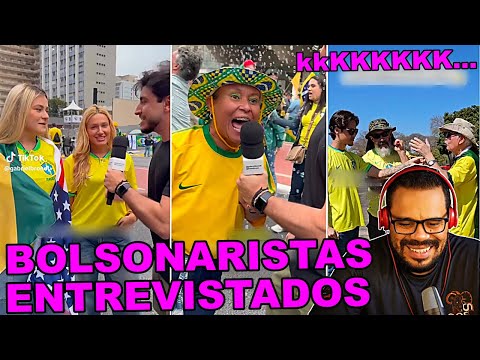 BOLSONARISTAS SENDO ENTREVISTADOS NA RUA - FALANDO ASNEIRA