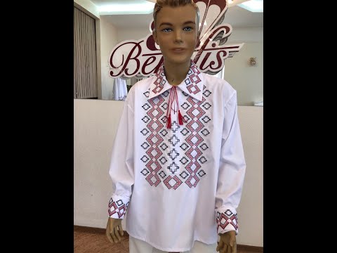 Молдавская национальная рубашка J 0381 - video 2