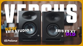 Video thumbnail for PreSonus Eris Studio 5 VERSUS Eris E5 XT Monitors - Hands-On In-Studio Comparison by Tarpley Music