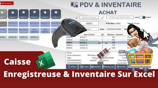 Caisse Enregistreuse Tactile et Inventaire Sur Excel