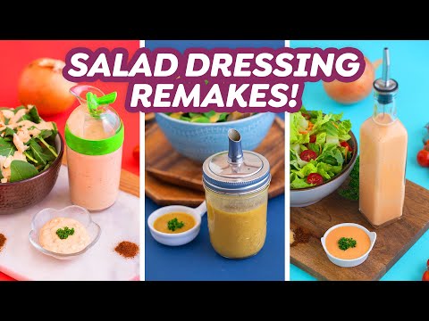 3 Healthy Salad Dressing Remakes –Thousand Island, French, & Honey Mustard!