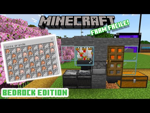 *1.21* LA MIGLIORE FARM di POLLI (Cibo, Piume, Esperienza) per Bedrock Edition || MINECRAFT ITA