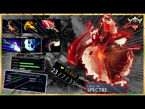 Ana EPIC GLOBAL KILLER Spectre Blood Thorn + Abyssal Blade Build Non-stop Hunt | Ana Dota 2