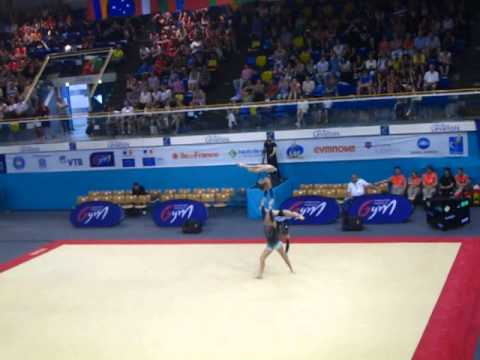 GREAT BRITAIN Junior 13-19  Women's Groups Final  Combined   2014 Acrobatic Worlds, Levallois FRA