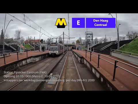 4K Cabview | Metro Rotterdam | Full Circle Line E | Part 1: Slinge To The Hague