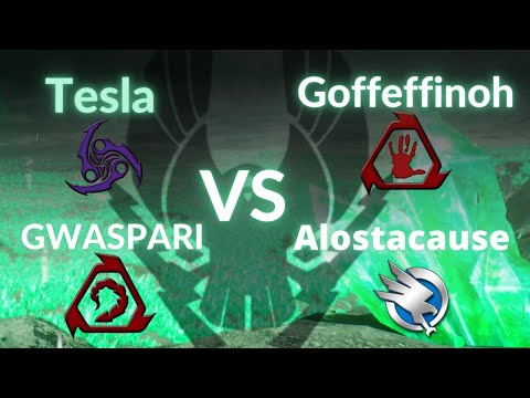 C&C3: Kane's Wrath 2v2 - Tesla (S) - Gwaspari (Nod) Vs DGoffeffinoh  (BH) - Alostacause (GDI)