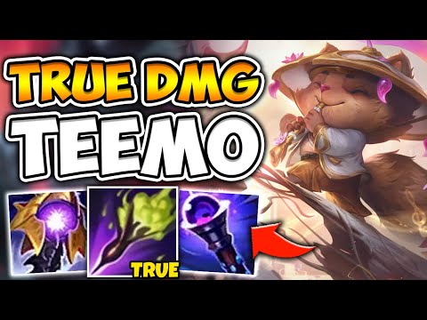 TEEMO POISON DOES LEGIT TRUE DAMAGE WITH MAGIC PEN TEEMO BUILD - League of Legends