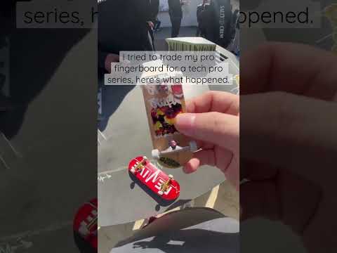 Trying to trade for a pro series #techdeck - @Eusimentus #fingerboard #fingerboarding #slushcult