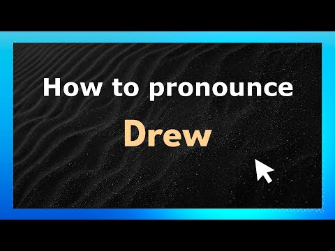How to Pronounce Drew (American Pronunciation / US) with Audio and Phonetic Spelling