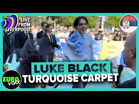 SERBIA EUROVISION 2023: LUKE BLACK - SAMO MI SE SPAVA (TURQUOISE CARPET INTERVIEW)