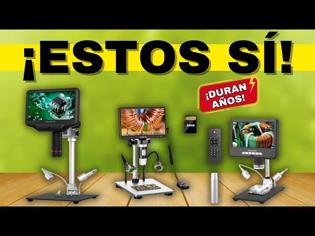 Vídeo relacionado con WADEO Microscopio Digital LCD de 10,1 Pulgadas con Aumento de 1500x, Incluye Tarjeta de 32 GB, microscopio Digital USB con 8 LED, Compatible con MacOS y Windows, para Reparaciones y demá