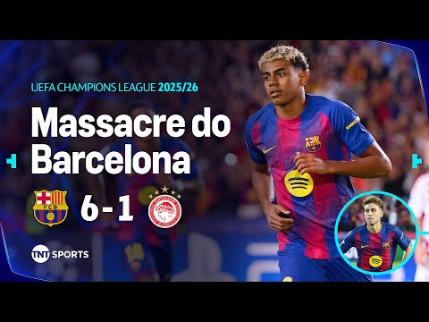 Gols e lances de Barcelona x Olympiacos
