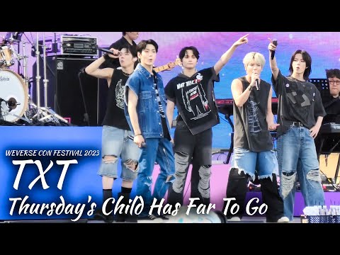 [4K] WEVERSE CON FESTIVAL 2023 - TXT 'Thursday's Child Has Far To Go' Fancam