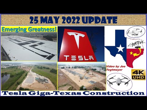 Tesla Gigafactory Texas 25 May 2022 Cyber Truck & Model Y Factory Construction Update (07:15AM)