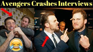 Avengers Infinity War Cast Crashes Interview - Unseen Funny Moments - 2017