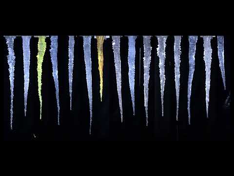 15 rotating icicles some with dye