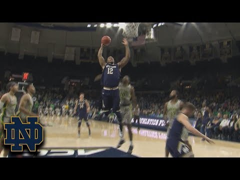 Notre Dame's Elijah Burns Soars For Monstrous Dunk vs. Chicago State