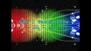 Brodie - Dont Wanna Know Lyrics On Screen