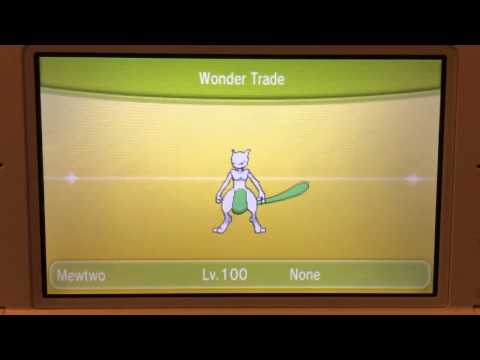 Pokemon X & Y Wonder Trade - Shiny Mewtwo