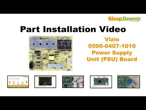 TV Part Number Identification Guide for Vizio Power Supply Unit PSU Boards LCD LED Plasma TVs