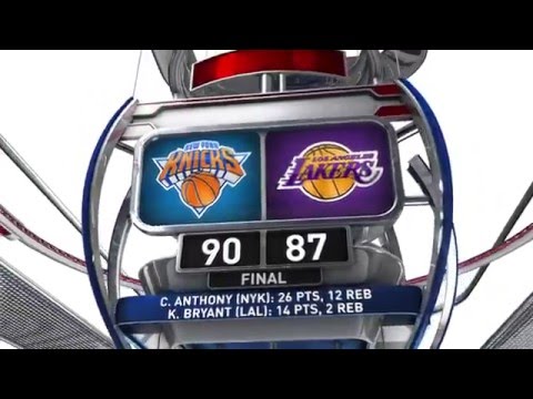 New York Knicks vs Los Angeles Lakers - March 13, 2016
