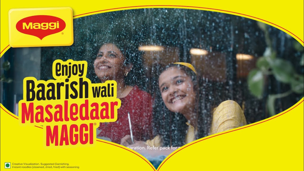 Maggi Baarish Wali Masaledaar campaign commercial