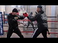 SHAWN PORTER DISPLAYING FAST HANDS IN FINAL WORKOUT FOR TERENCE CRAWFORD IN MOUNTAINS OF LAS VEGAS