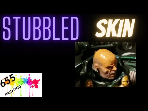 How to paint faces on miniatures stubble