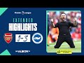Extended PL Highlights: Arsenal 0 Albion 3