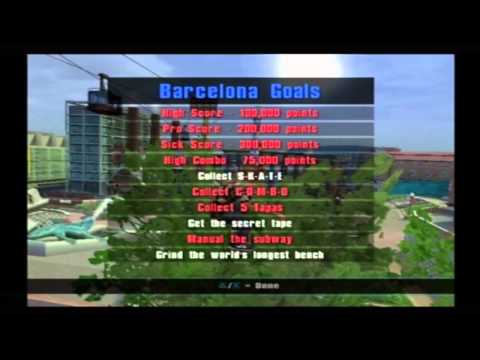 Tony Hawk's Underground 2 (THUG2) Classic Mode Part 1 - Barcelona