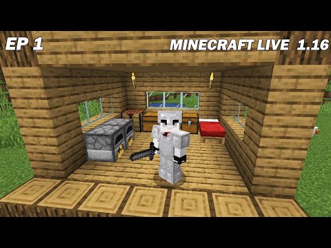 Asfax -  Start of a new adventure on Minecraft Survival LIVE!  Ep1