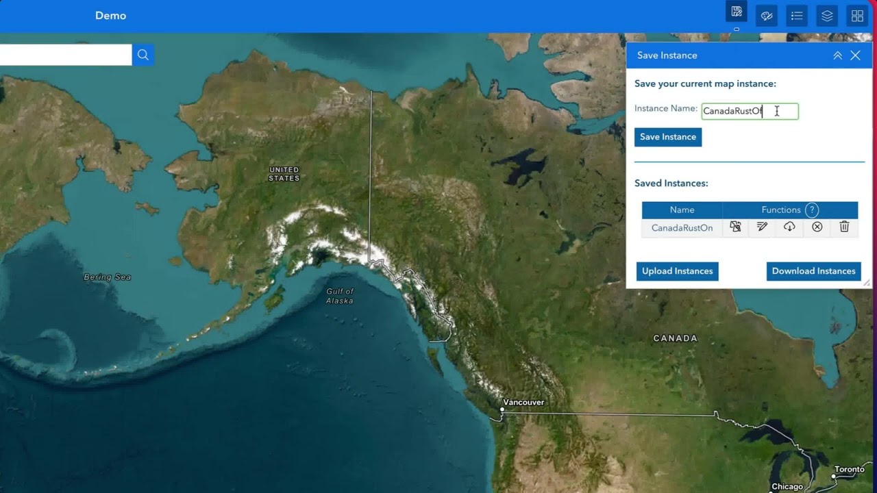 SaveInstanceWidget Sublayer demo