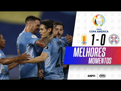 Gols e lances de Uruguai x Paraguai