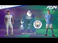 Spurs - Man City ⚽️ Premier League 2023/24 Realistic Match Sim FC 24 ft. Haaland, Son