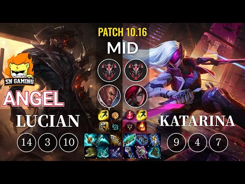 SN Angel Lucian vs Katarina Mid - KR Patch 10.16