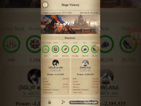 CoK - Killing the King 17M with new Asylum Equipment - Clash of Kings