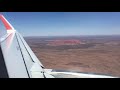 Uluru Ayers Rock Sighting On Approach Into AYQ Airport JQ664 Jetstar A320 VH VFQ