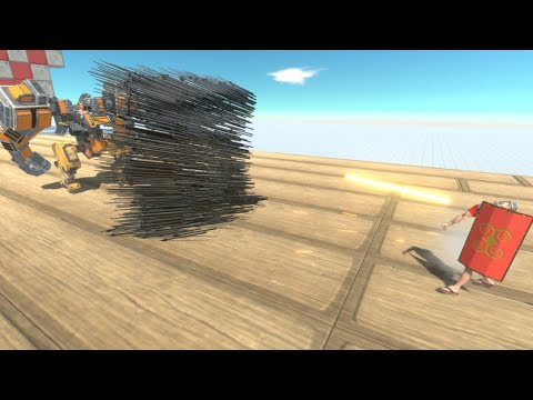 GOD Spear Throw vs WORKSHOP UNITS Animal Revolt Battle Simulator