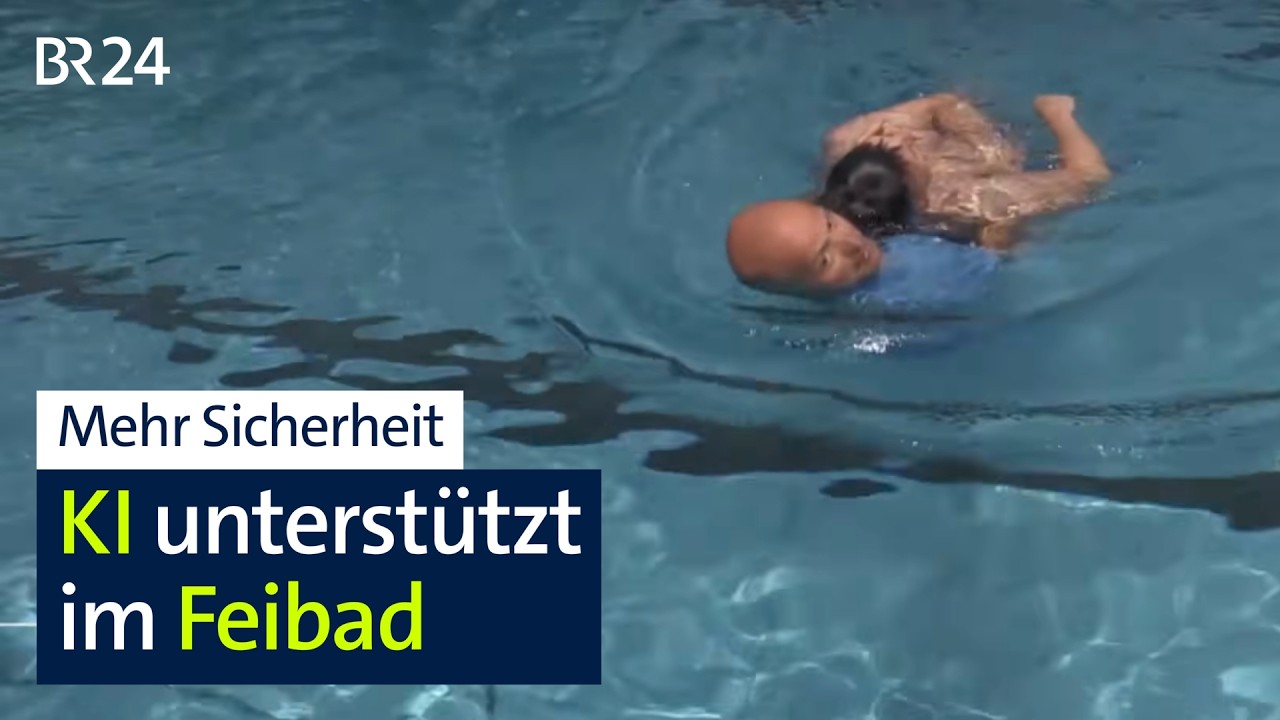 KI-gestützte Badeaufsicht im Schwimmbad | BR24