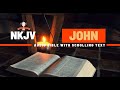 The Book of John (NKJV) | Full Audio Bible with Scrolling text