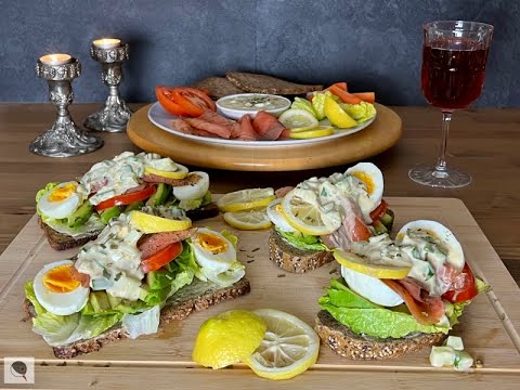 Smørrebrød was an inexpensive lunch for Danish factory & farm workers in the 1800s (CC available)