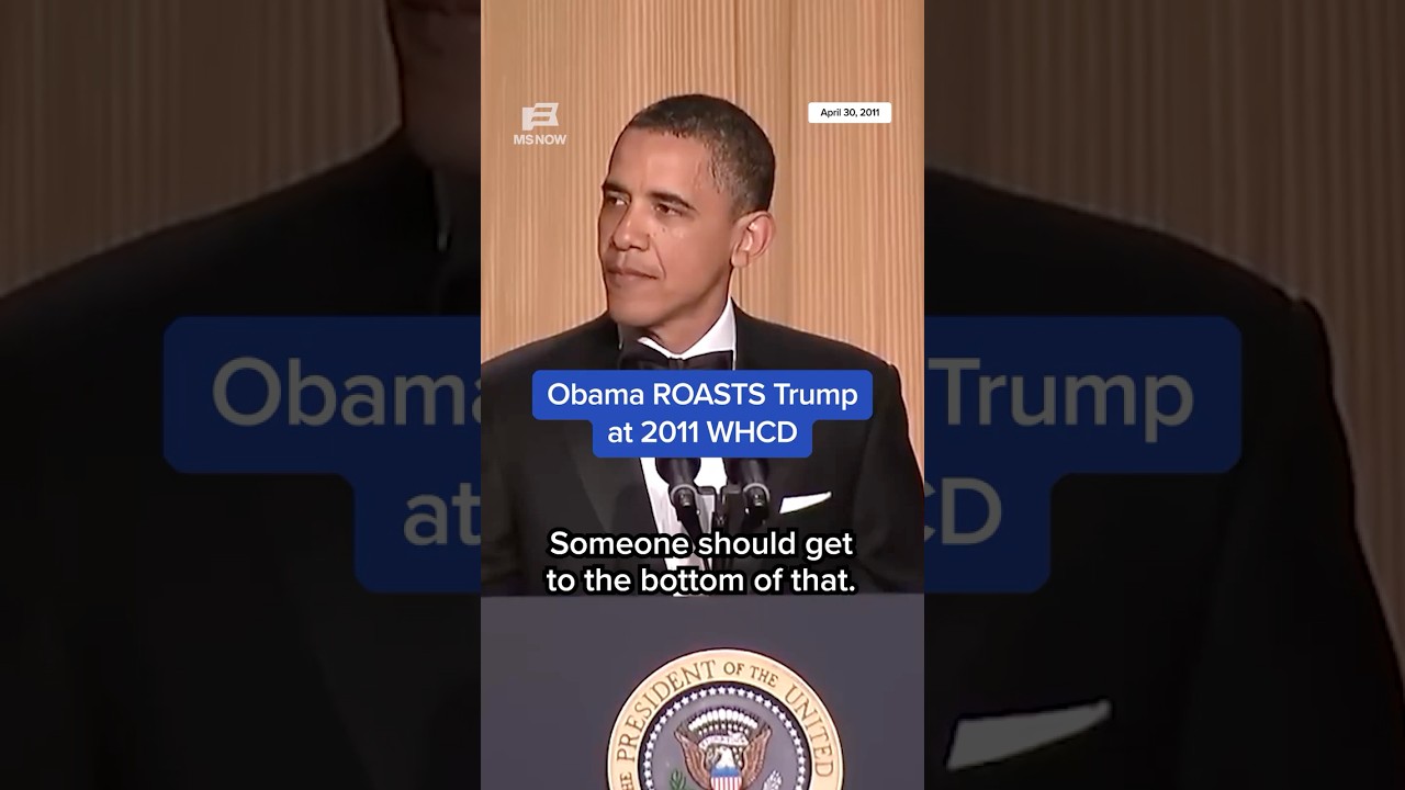 Obama ROASTS Trump at 2011 WHCD