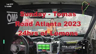 Start of Road Atlanta Lemons Race - Sunday Tomas - 2023
