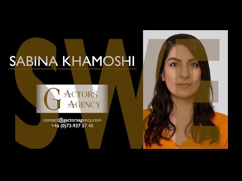 SABINA KHAMOSHI - SLATE SWE - G ACTORS AGENCY, 2026