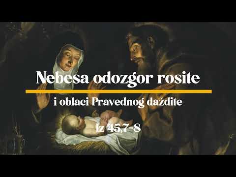 22.  Nebesa odozgor rosite