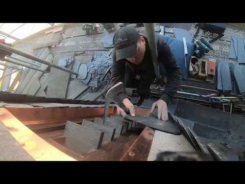 Gaube Vorderfront mit Schiefer eindecken - Kupferblech vs. Schiefer - Schieferdecker Niedersachsen