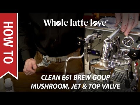 How To Clean E61 Brew Group Mushroom, Jet and Top Valve